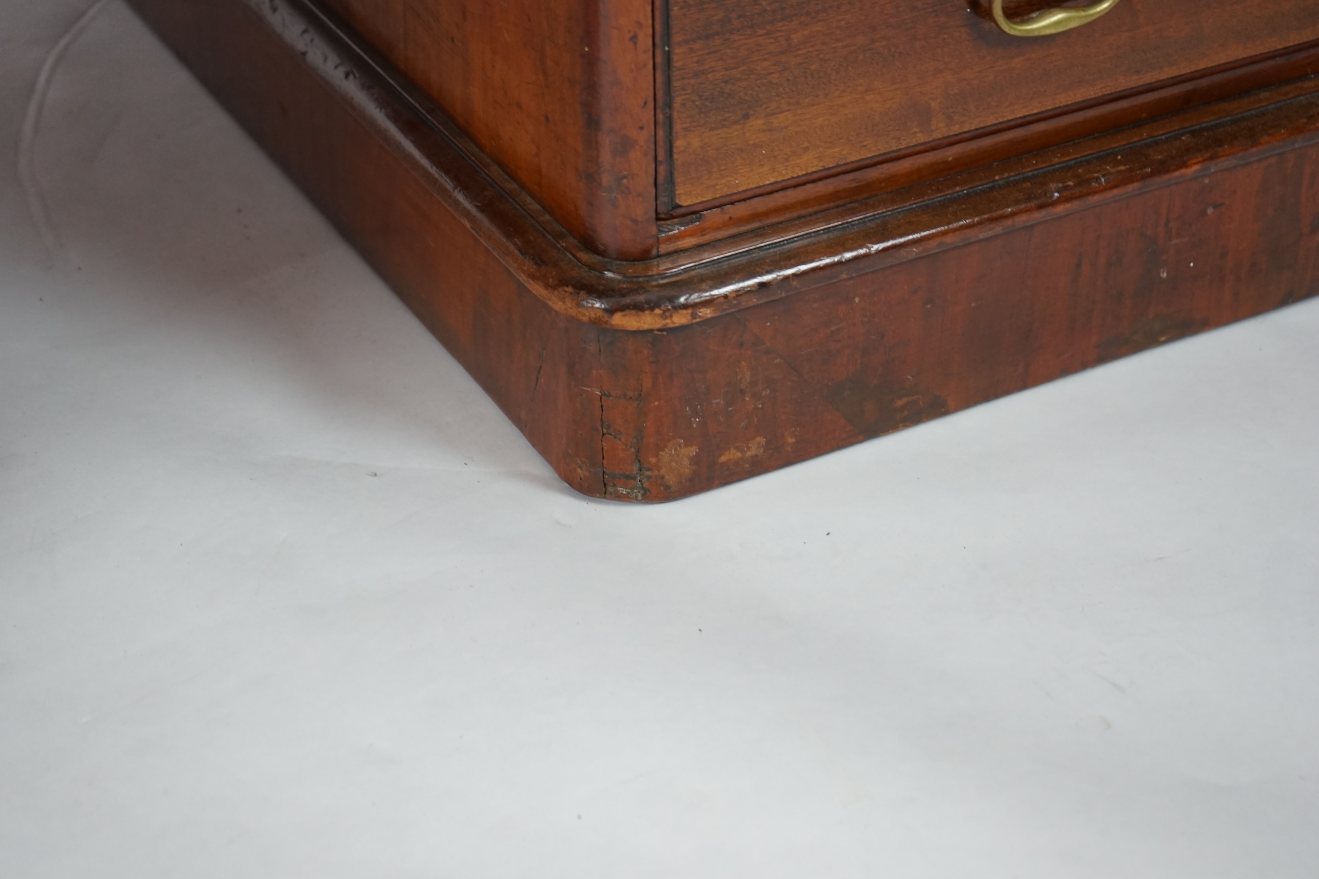 A Victorian mahogany partner's desk